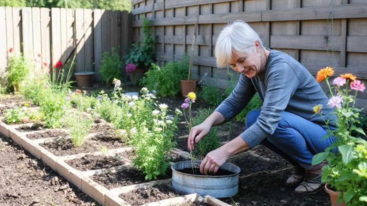 sleeping and gardening