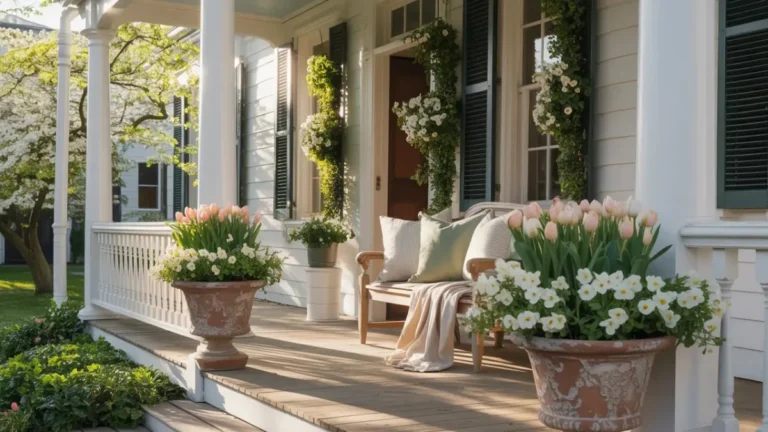 spring porch decor